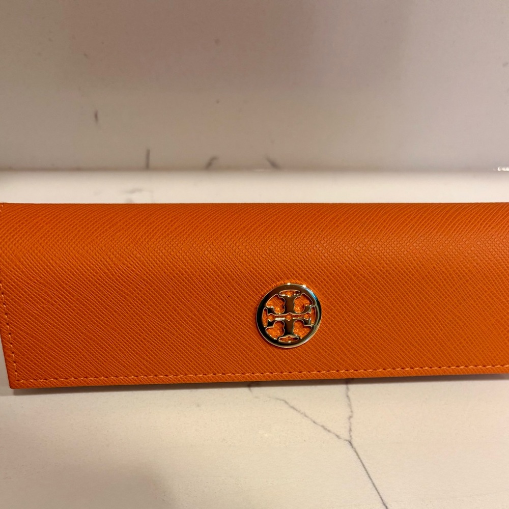Tory Burch Orange Eye glass case